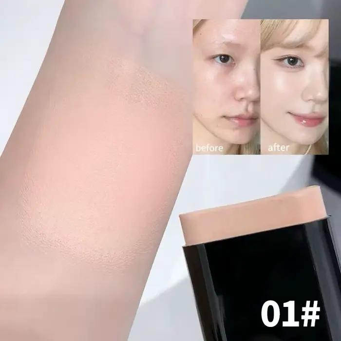 Stick de maquillage léger à couvrance totale (avec tête de pinceau), hydratant longue durée, impermé