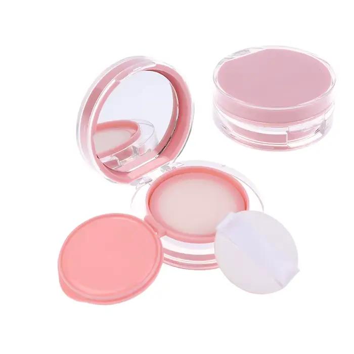 ^ Mini fond de teint à coussin d'air rose, boîte de bricolage vide avec miroir pour BB crème, récipi