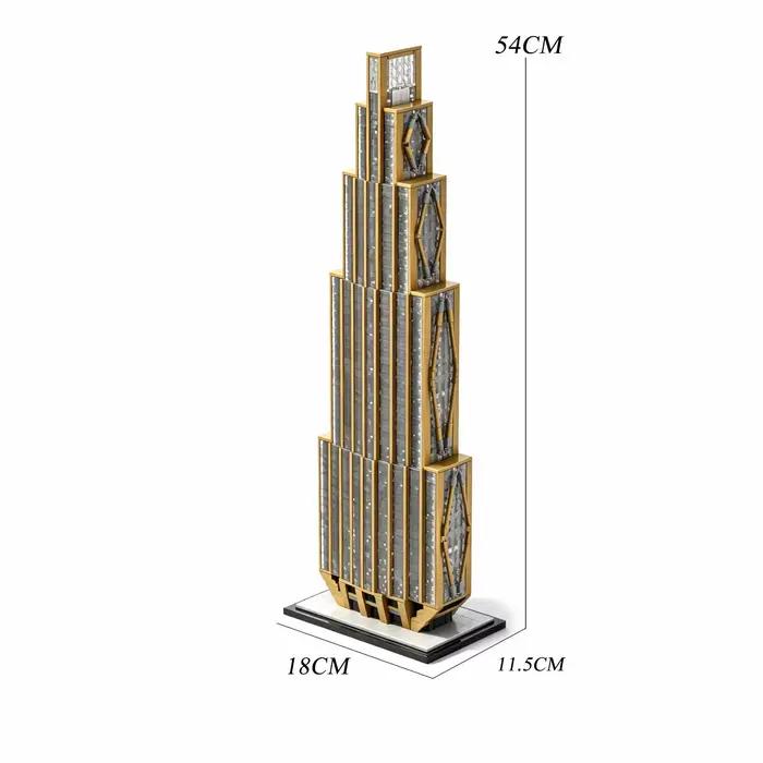 MOC-163239 Blocs de construction 270 Park Avenue, modèle d'architecture de gratte-ciel de New York à