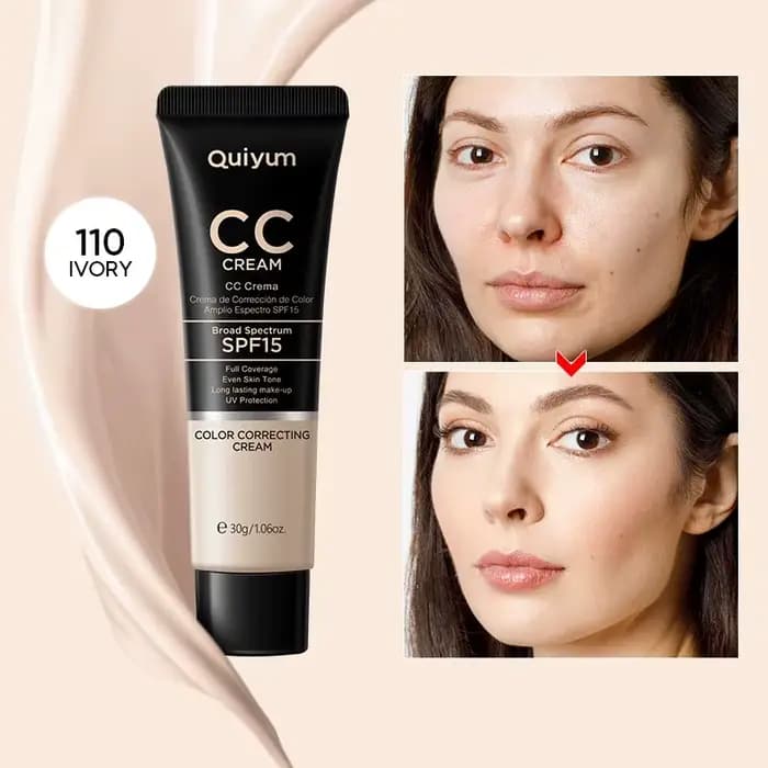 CC Cream couvre l'acné et le maquillage durable pour prévenir les rayons UV pour améliorer la peau i