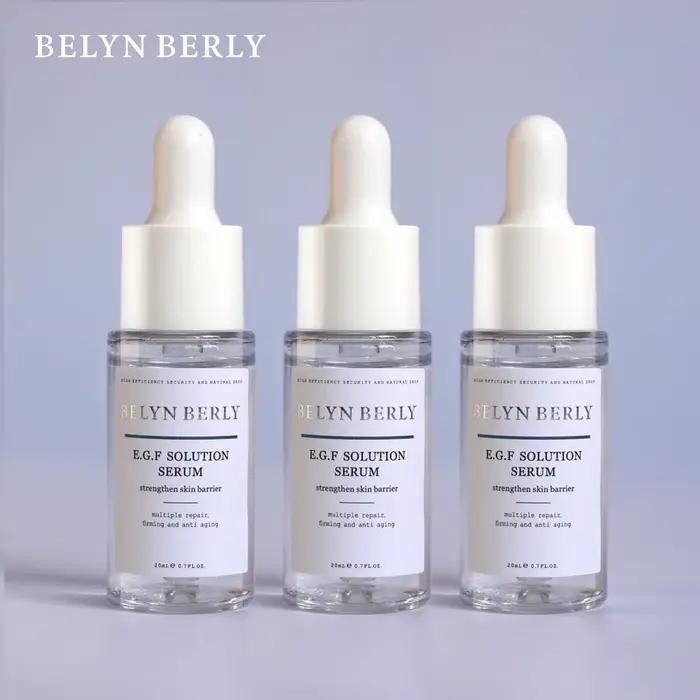 BELYN BERLY EGF sérum pour le visage 3 pièces pour réparation hydratante peau sérum à l'acide hyalur