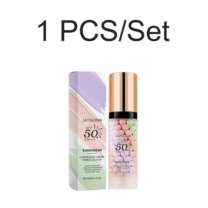 Crème isolante tricolore, base de maquillage imperméable, correcteur de taches, correction de la cou