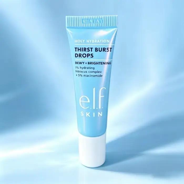 Sérum hydratant en gel e.l.f, 5% de niacinamide, mélange d'hibiscus, éclat rosé, texture légère pour