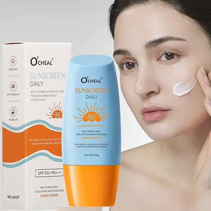 O'cheal crème solaire blanchissante SPF50 + protecteur visage corps Gel crème hydratante éclaircissa