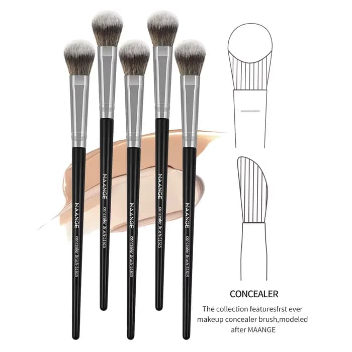 MAANGE 5 pièces/ensemble fond de teint correcteur pinceau de maquillage Contour Blush brosse impecca