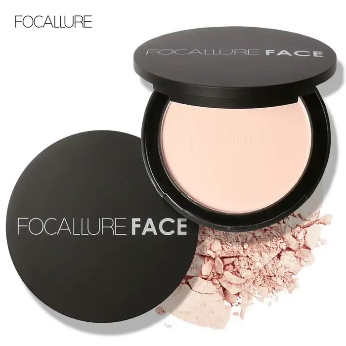 FOCALLURE – poudre naturelle pour le visage, fond de teint minéral, contrôle du sébum, couverture co