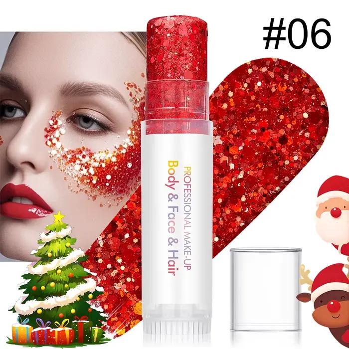 Paillettes pour le corps et le visage avec une brillance longue durée, adaptées au maquillage des fê