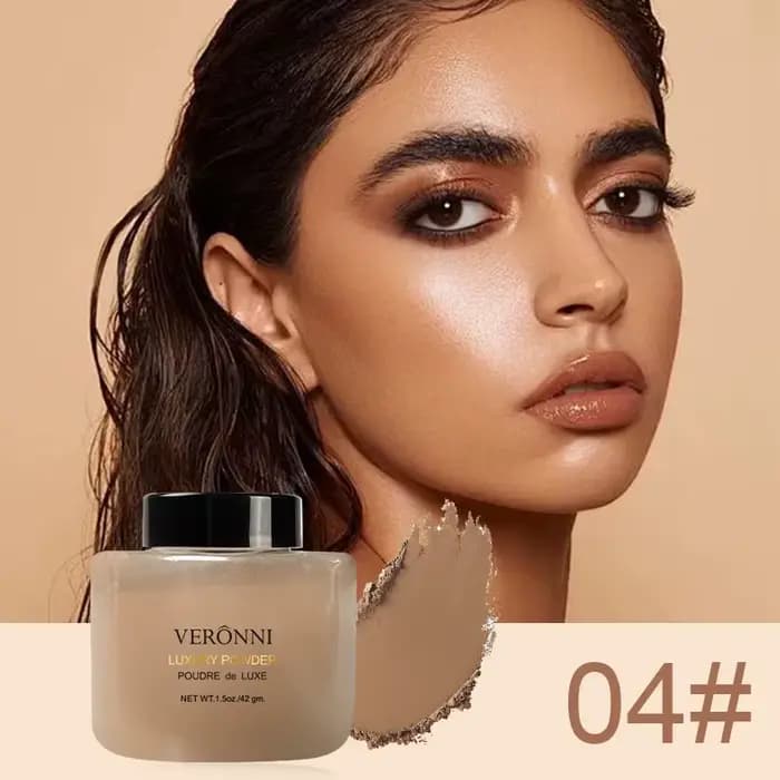 Poudre de luxe 6 couleurs, fond de teint pour femmes, bouteille de poudre de banane, poudre libre, c
