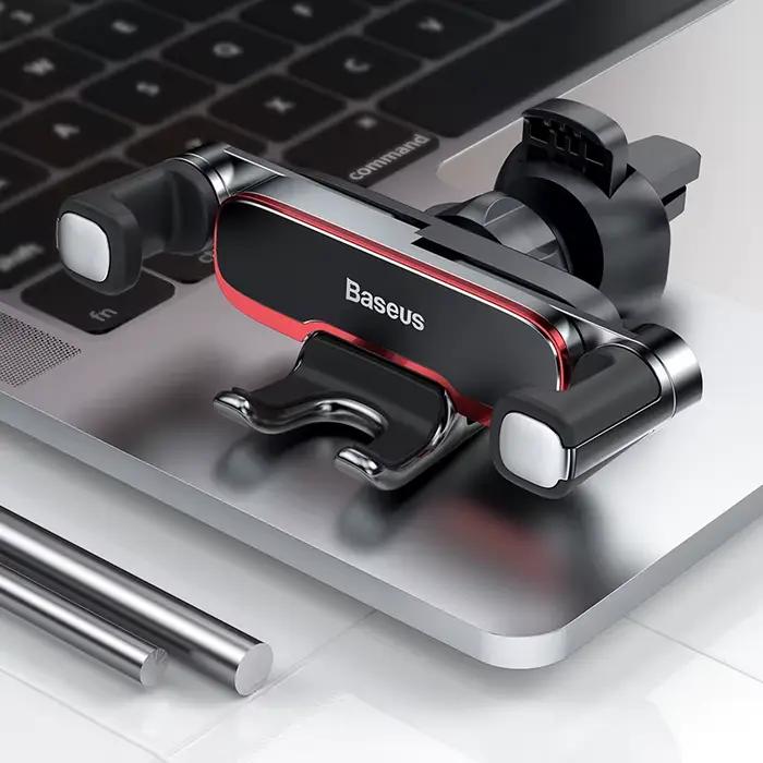 Baseus Support de téléphone de voiture en métal gravité Auto évent Support de téléphone portable pou