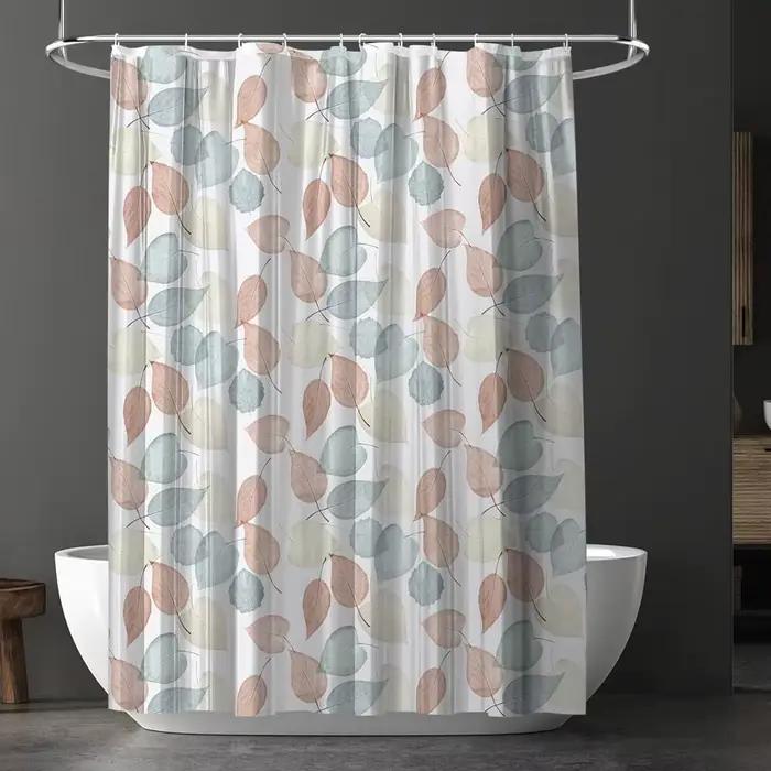Rideau de douche imperméable pour baignoire 180x180cm Rideau de salle de bain avec aimants Rideau de