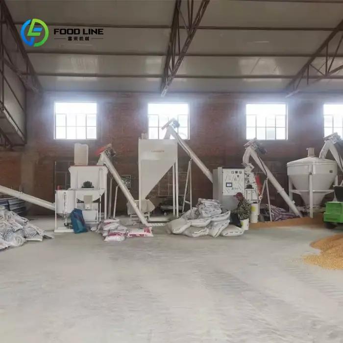 Usine de traitement des aliments en poudre pour volailles, ensemble complet personnalisé pour la pro