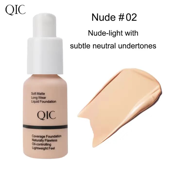 Fond de teint liquide pour le visage, correcteur, naturellement impeccable, contrôle de l'huile, éta