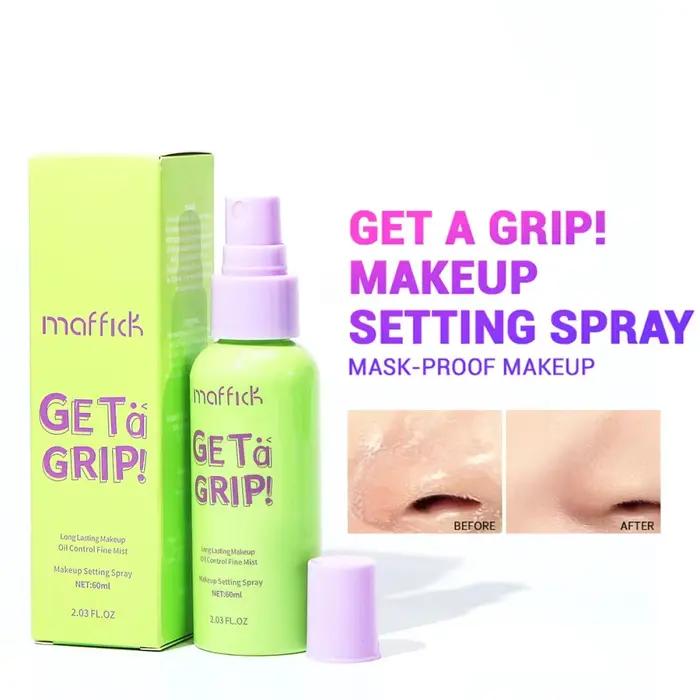 Spray Fixateur Matifiant Waterproof – Base de Maquillage Brillante et Mate, Contrôle du Sébum, Non C