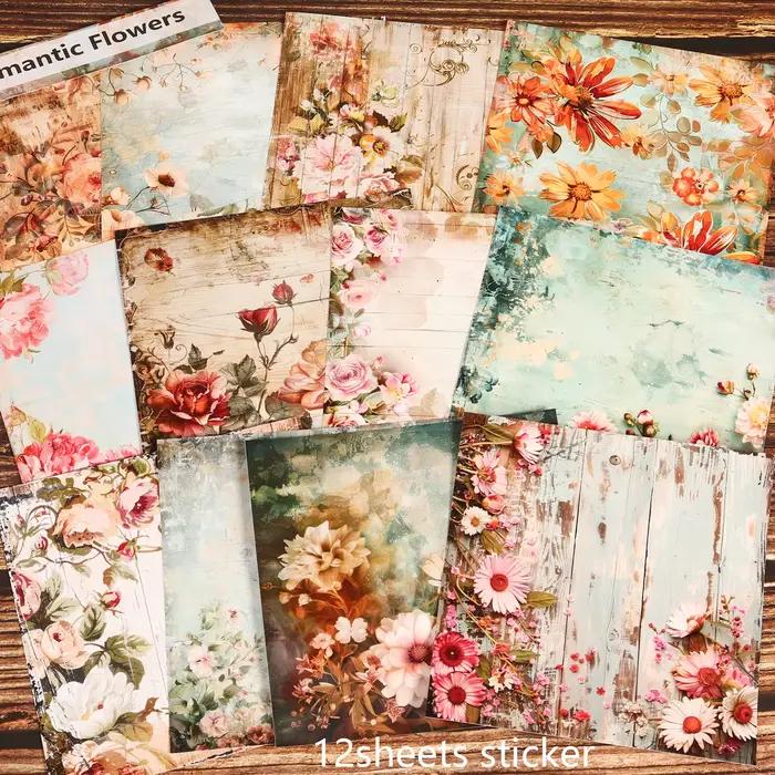 Autocollant de fond de Scrapbook auto-adhésif de grande taille, pour bloc de fond, fournitures de Sc