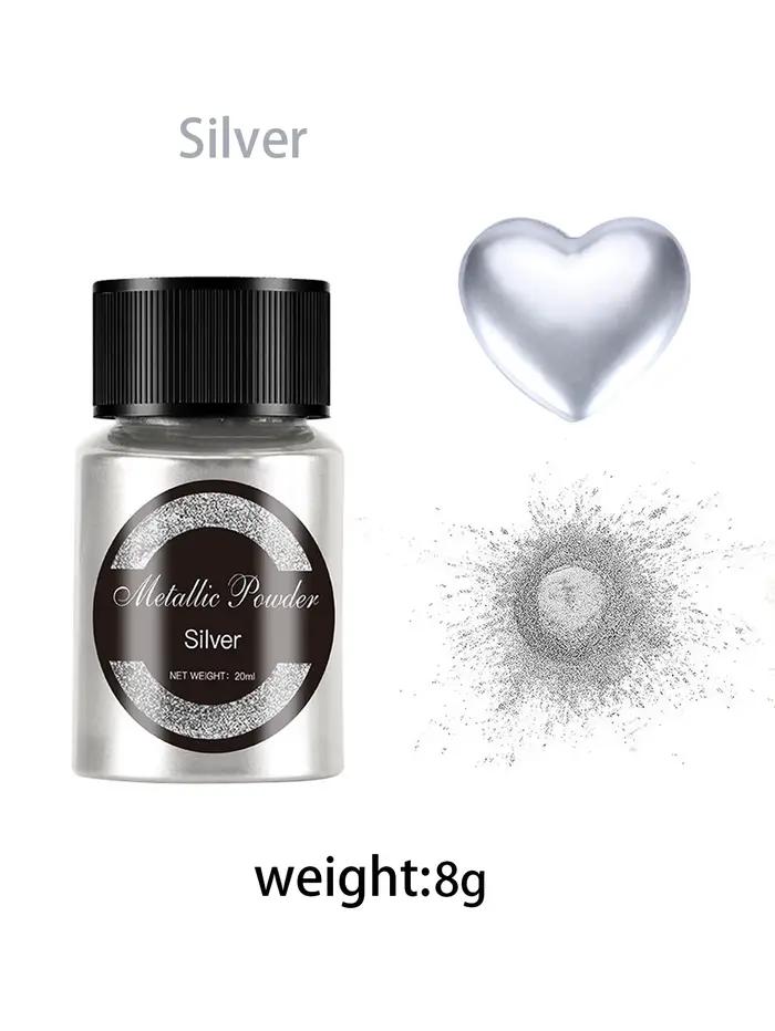 Poudre métallique scintillante, 20ml, Pigment métallique or argent, Colorant nacré, Pigment perlé, r