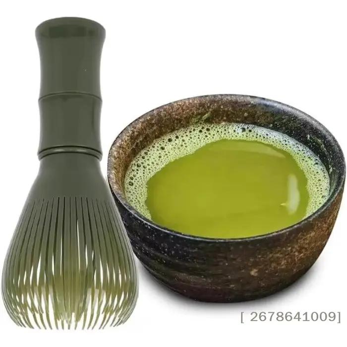 ⚑ Fouet à matcha réutilisable en résine, manche antidérapant, fouet pour poudre de thé vert de quali