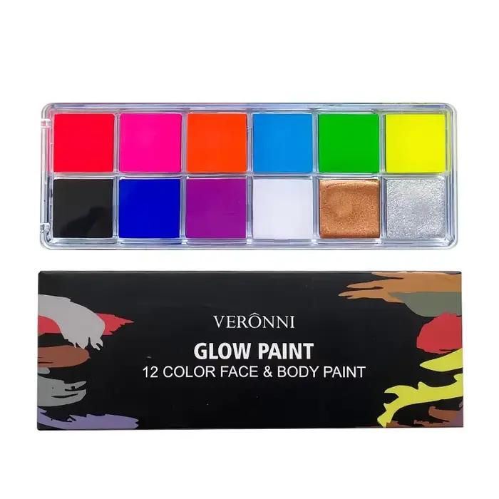 20 couleurs visage corps peinture à l'huile peinture Pigment Non toxique sûr enfants Flash tatouage 