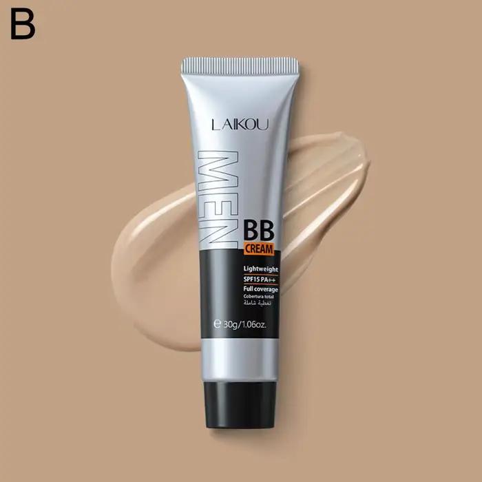 BB Cream-Fond de teint liquide imperméable pour hommes, Fond de teint longue durée, Correcteur facia