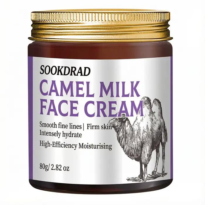 Crème pour le visage au lait de chameau, hydratation intense, texture lisse, pour tous types de peau