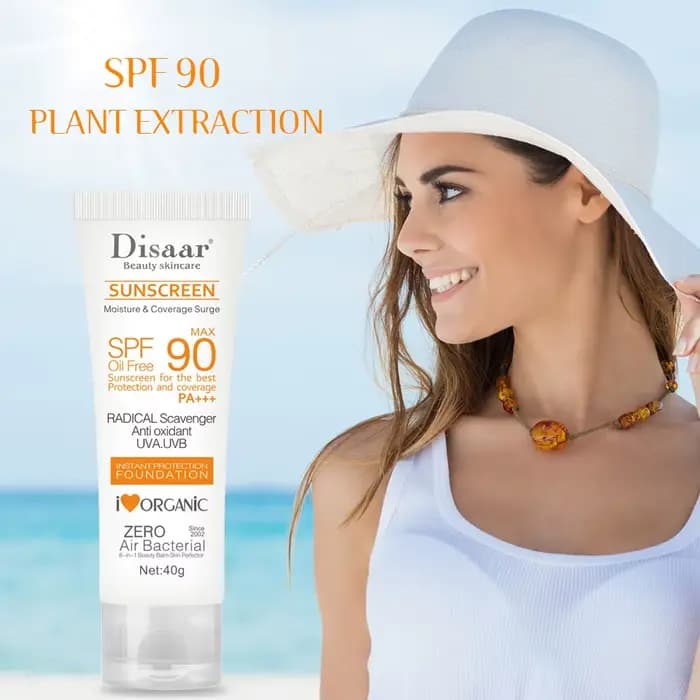 Crème solaire SPF90 + Protection contre les radiations UV, blanchiment, hydratant, éclaircissant, po