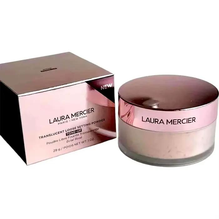 Poudre libre longue tenue pour le visage, formule waterproof, fixatrice rafraîchissante, transparent