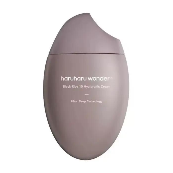 Crème à l'acide hyaluronique, nettoyant visage au riz noir, hydratation intense, réduit la sécheress