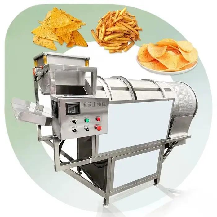 Machine commerciale d'assaisonnement de collation soufflée de friture de tambour continu sec de noix