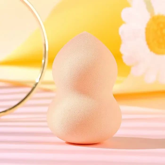 Éponge de maquillage en forme de gourde, goutte d'eau de pêche, bouffante cosmétique professionnelle