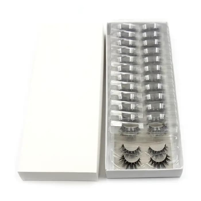 LEHUAMAO 30/60/100 paires de cils de vison sans boîte cils de vison 3D courts faux cils de vison nat