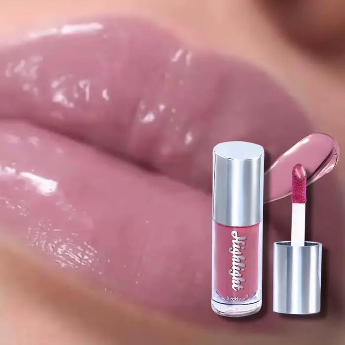 Rouge à lèvres liquide rouge à lèvres, imperméable, longue durée, Texture crème marron miel, repulpa