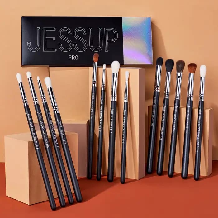 Jessup-Ensemble de pinceaux de maquillage pour les yeux, pinceau professionnel pour mélange des yeux