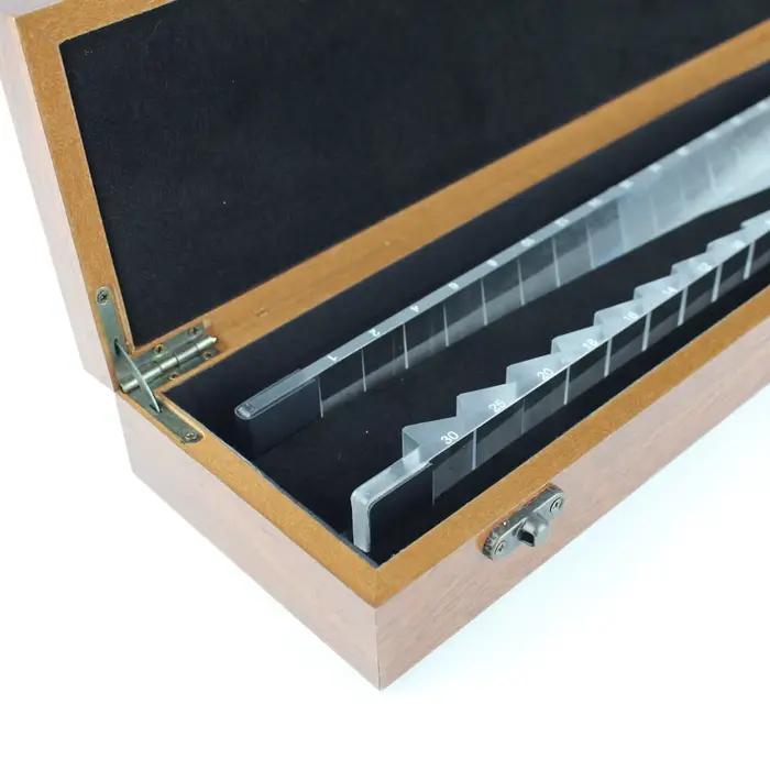 Ensemble de barres à prisme de luxe, de type horizontal et vertical, avec boîte de rangement en bois