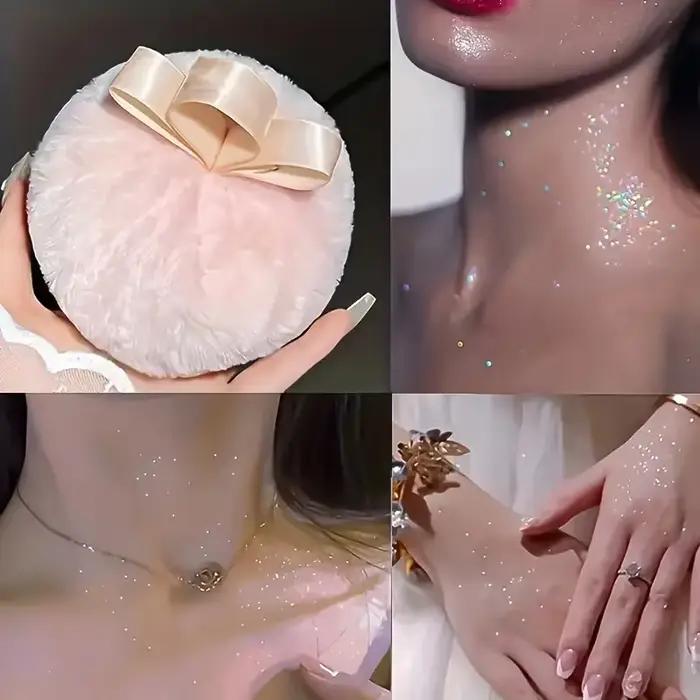 Grande bouffée de poudre à paillettes moelleuses