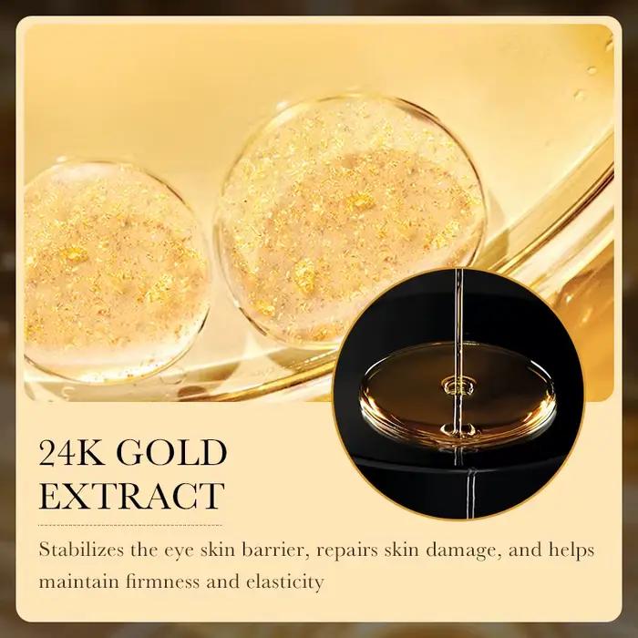 Crème pour les yeux à l'acide hyaluronique et à l'or 24 carats