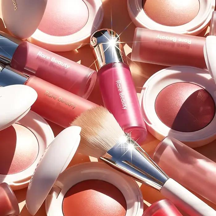 Rare Beauty Liquid Blush Highlighter Contour High Glossy Finish Luminizer Makeup Gel Face Body Brighten Glitter Natural