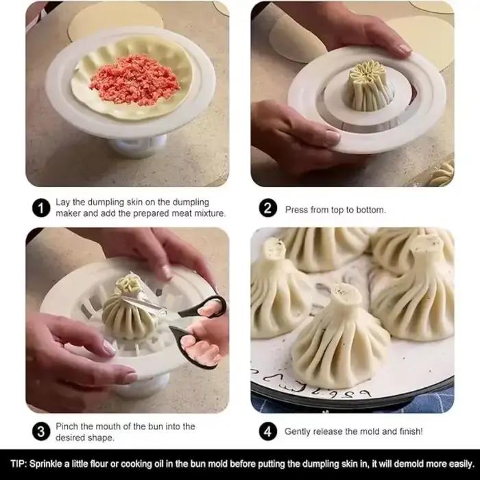 Baozi chinois moule bricolage pâtisserie tarte boulette faisant moule cuisine de qualité alimentaire Gadgets cuisson pâtisserie outil lune gâteau faisant moule