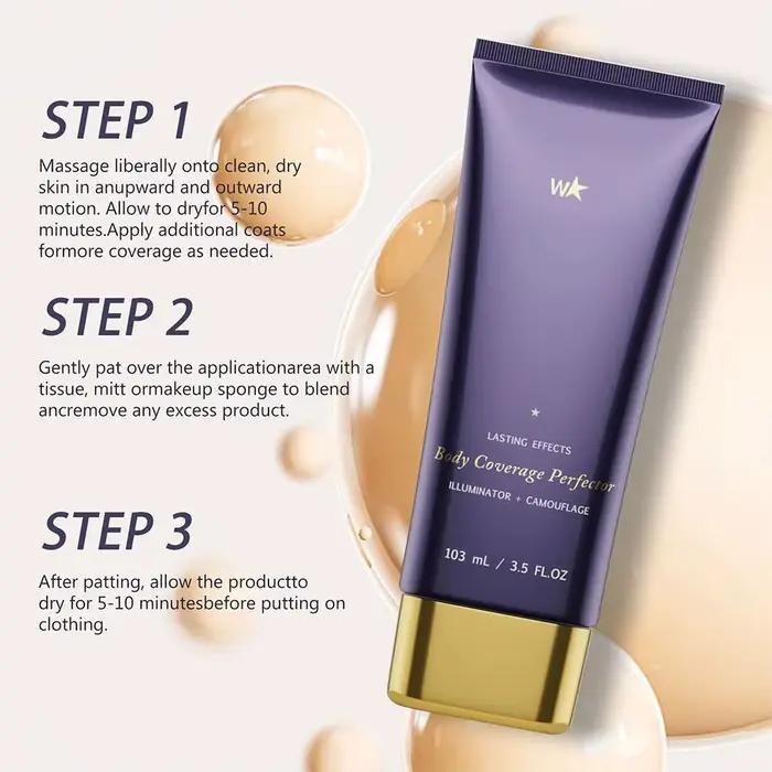Perfector de couverture corporelle de beauté – Maquillage imperméable pour les jambes et le corps