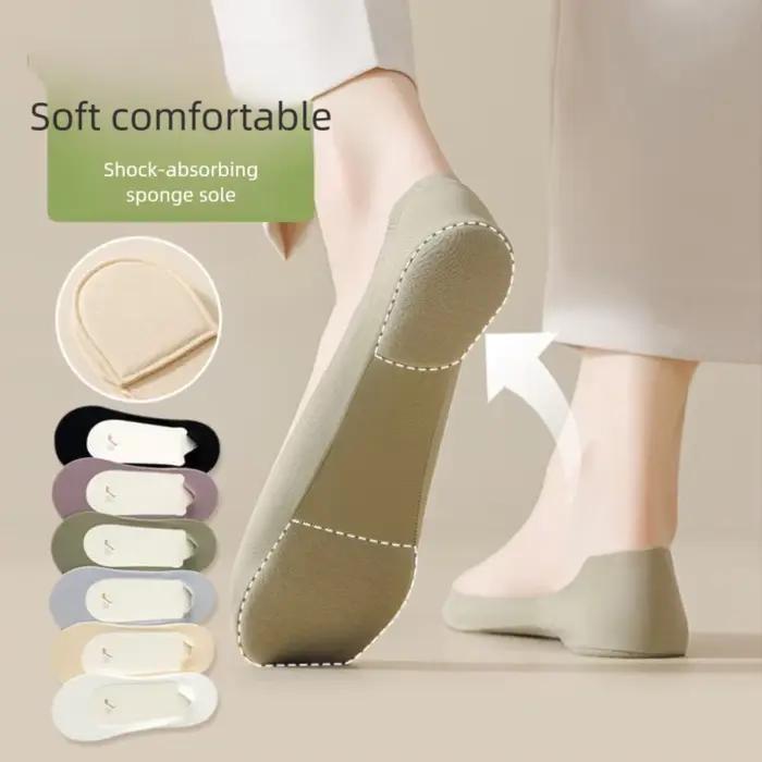 Chaussette de bateau antidérapante confortable, semelle intérieure en éponge absorbant les chocs, coussinets de chaussures souples pour femmes