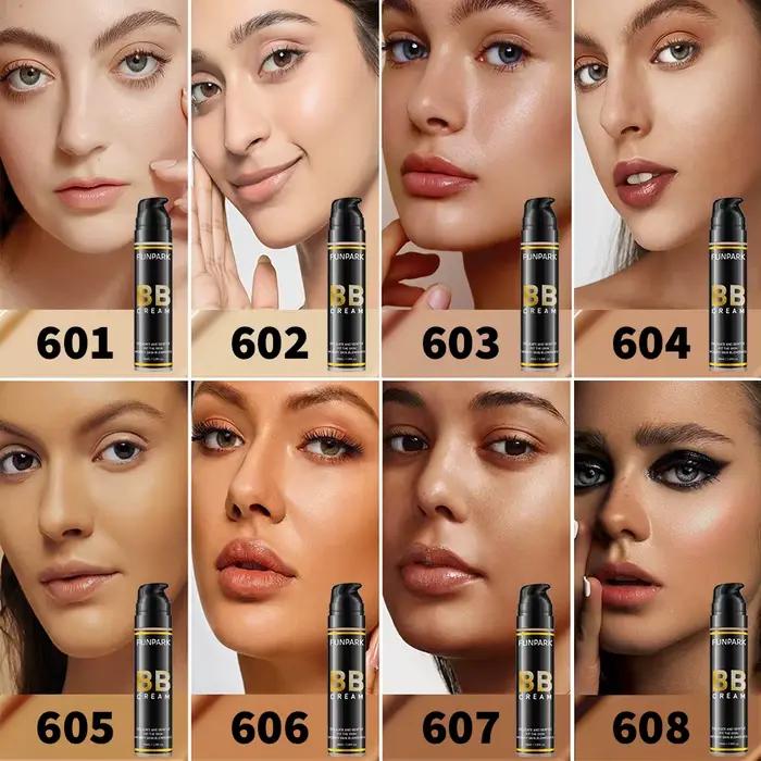 8 couleurs CC crème fond de teint hydratant concentrateur longue durée imperméable huile Base du visage maquillage naturel éclaircissant Covera