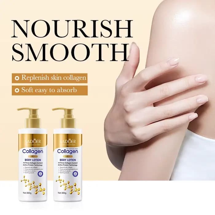 Lotion pour le corps au collagène pour raffermissant et hydratation – Hydratant intense Anti-âge pour peau sèche