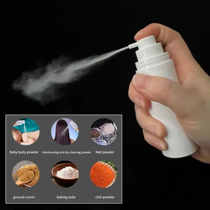 1 pièce Pulvérisateur de poudre rechargeable blanc 30 ml