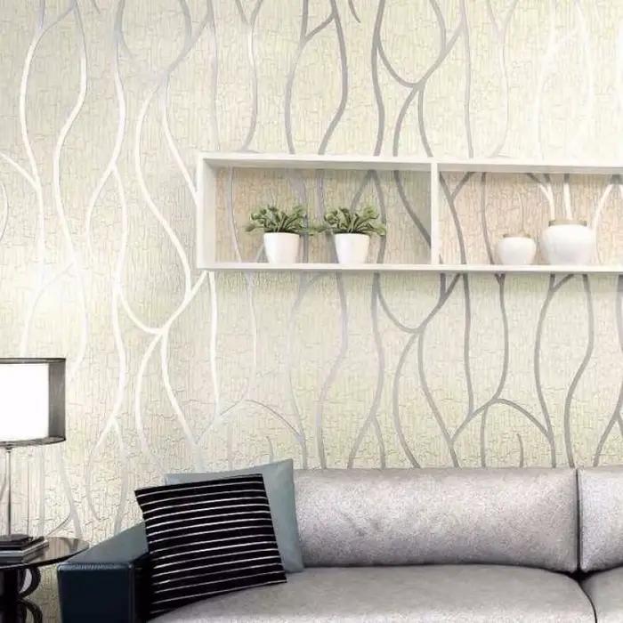 Papier peint de fond pour salon de 53 cm, décoration murale, autocollant mural pour chambre à coucher, papier peint de style européen résistant à l'humidité