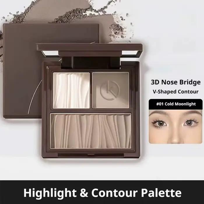 Palette de maquillage 3-en-1 : Contouring