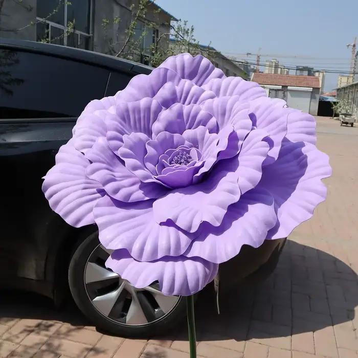 Nouveau 50 cm PE pivoine artificielle géante Photo accessoires Simulation pivoine fleur fond décoration murale fleur spectacle accessoires fausses fleurs