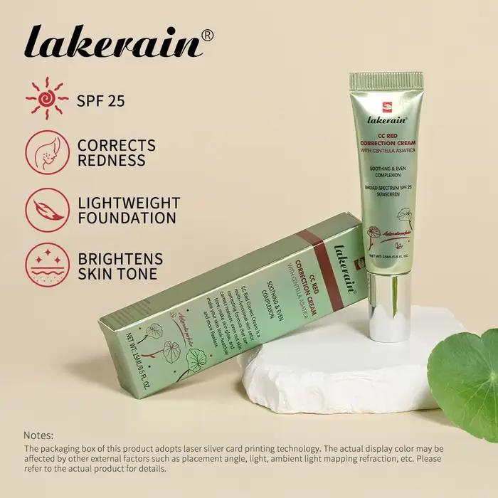 Base de Teint Légère Correctrice de Couleur CC Cream – Unifie le Teint, Hydratante, Maquillage Quotidien Naturel pour le Visage