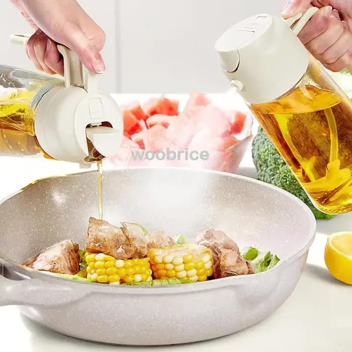Distributeur d'huile, accessoires d'assaisonnement, bouteille de Cruet, vaporisateur d'huile, ustensiles de cuisine pour la cuisine, récipient pulvérisateur d'huiles de Barbecue
