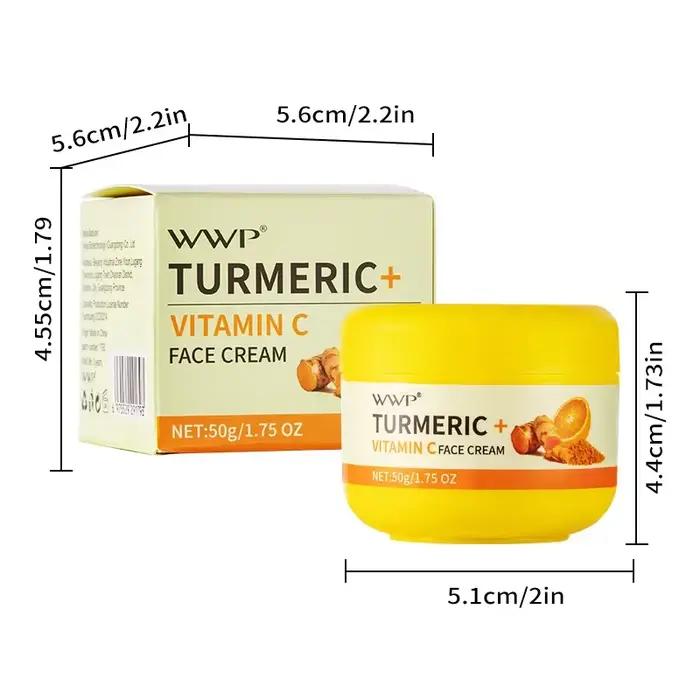 Crème pour le visage au curcuma