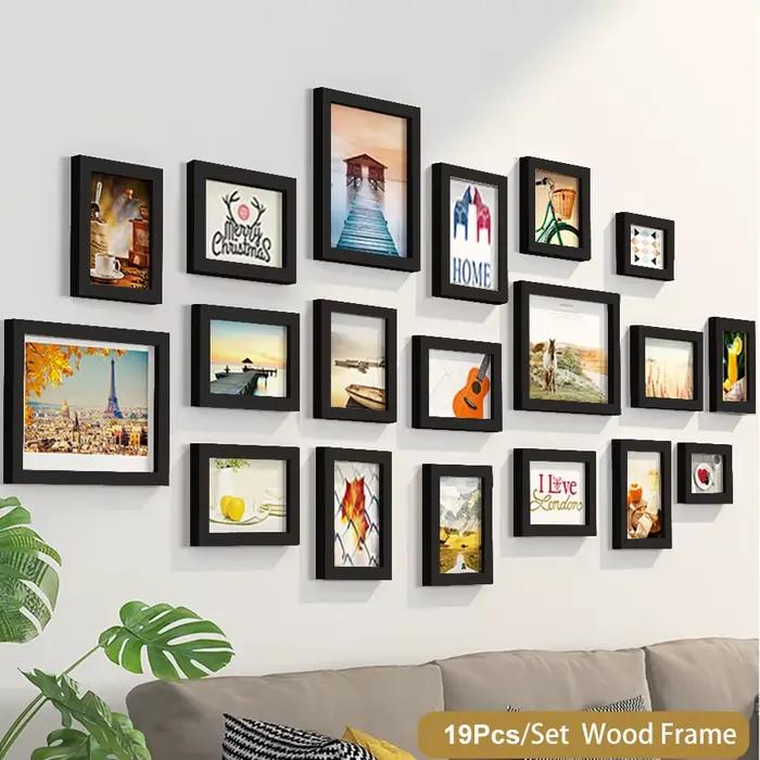14/19 pièces cadres Photo pour photos cadre Photo mural cadre en bois pour tenture murale décor Photo fête de mariage décoration de la maison