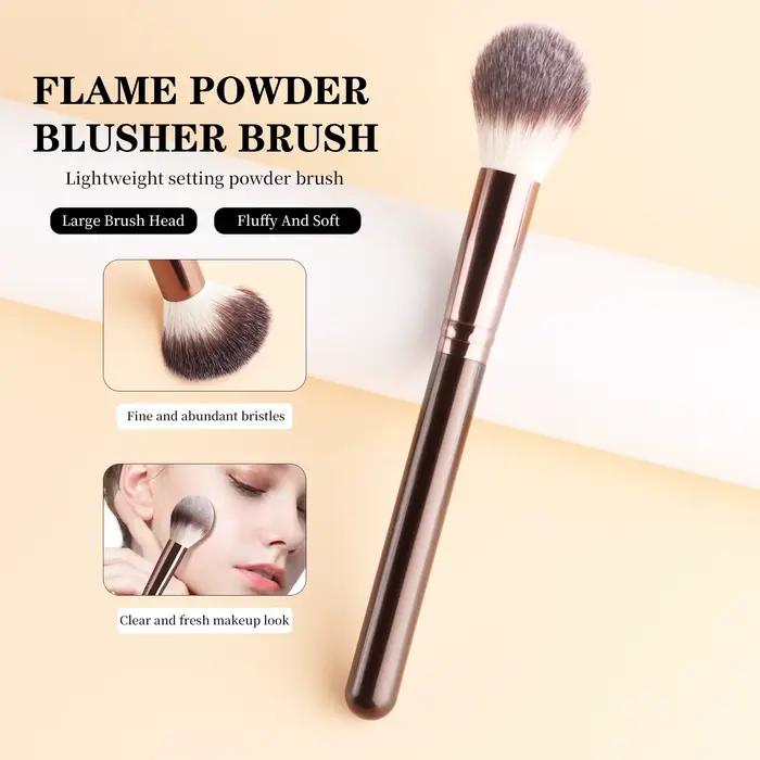 Pinceau à poudre blush à flamme unique