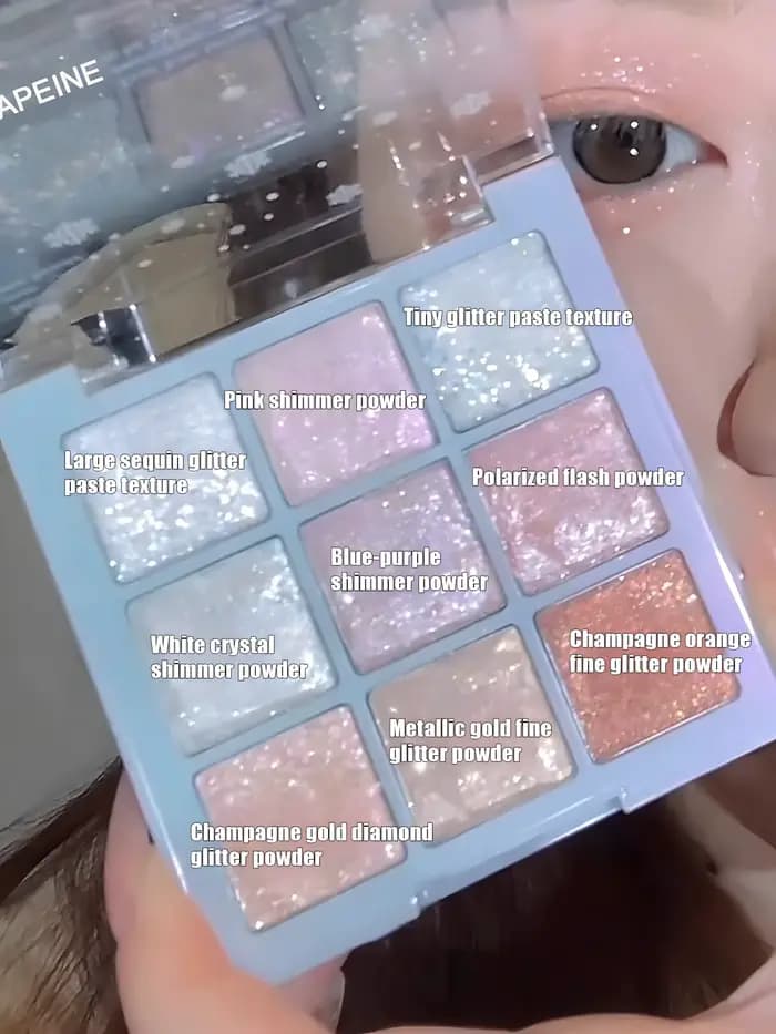 Palette de flocon de neige de Noël pour 9 documents